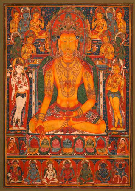 3JP4654 - Anonymous - Buddha Ratnasambhava with Wealth Deities