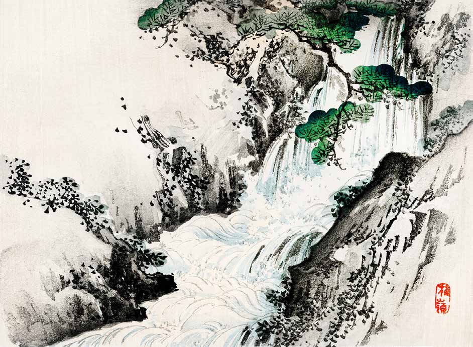 3JP5241 - Kono Bairei - Waterfall