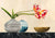 3JT6251 - Jenny Thomlinson - Floral Setting on Black Marble (detail)