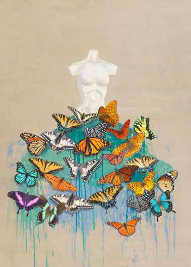 3KP5788 - Kelly Parr - Dress of Butterflies I
