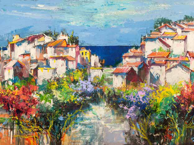 3LR6362 - Luigi Florio - Borgo sul mare (detail)