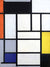 3MON5447 - Piet Mondrian - Composition with red, black, yellow, blue and grey