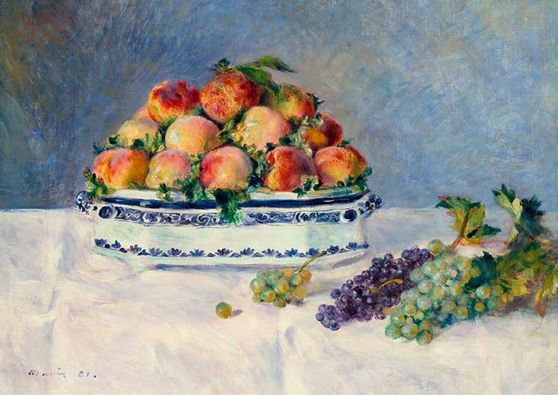 3PR5223 - Pierre-Auguste Renoir - Still Life with Peaches and Grapes