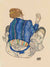 3SC5737 - Egon Schiele - Seated Woman, Back View