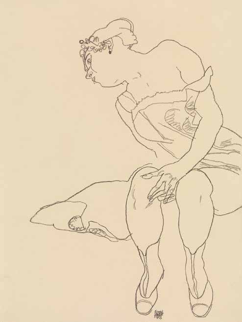 3SC5742 - Egon Schiele - Seated Woman