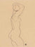 3SC5744 - Egon Schiele - Standing Nude, Facing Right