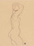 3SC5744 - Egon Schiele - Standing Nude, Facing Right
