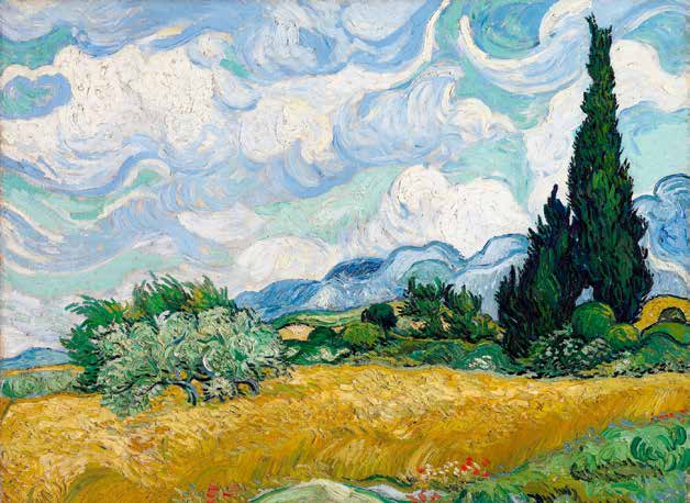 3VG115 - Vincent van Gogh - Wheat Field with Cypresses