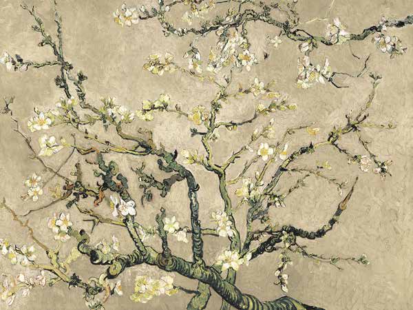 3VG3107 - VAN GOGH DECO - Mandorlo in fiore (beige variation)