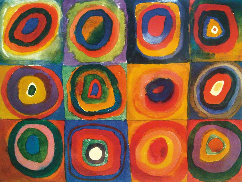 3WK2616 - Wassily Kandinsky - Squares with Concentric Circles