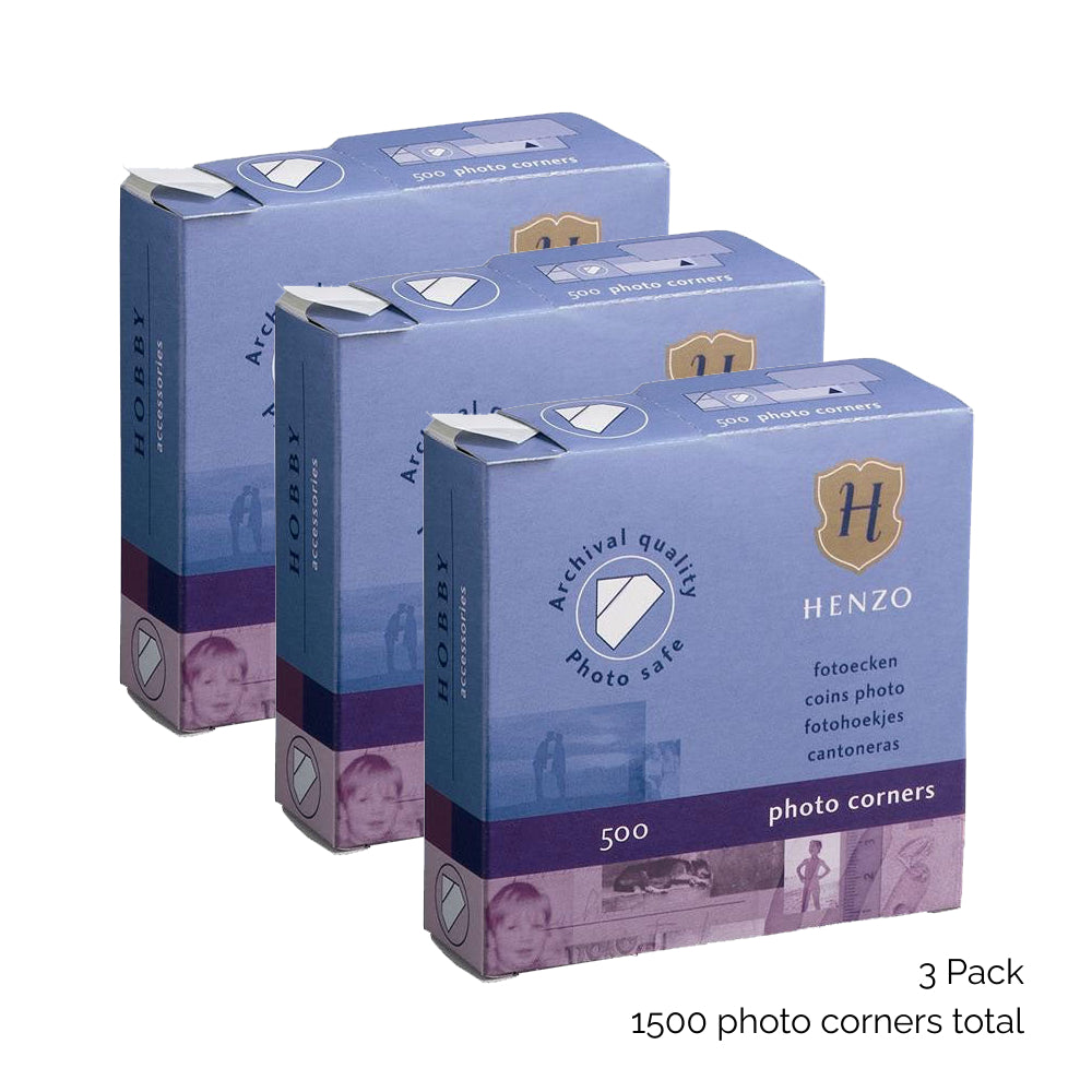 Henzo Photo Corners 500 Transparent - Discontinued