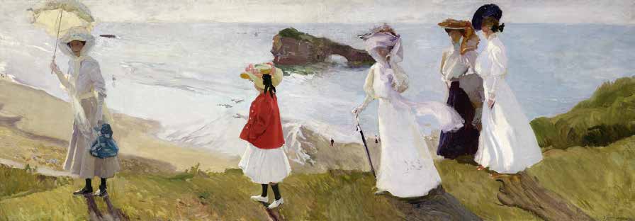 4AA3076 - Joaquin Sorolla y Bastida - Lighthouse walk at Biarritz