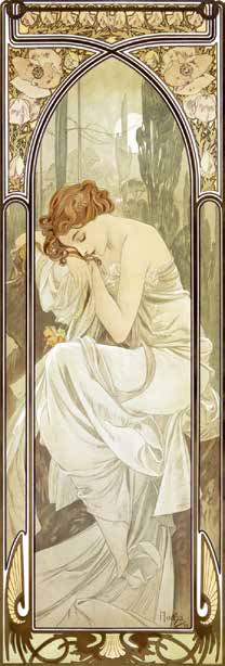 4AMU3091 - ALPHONSE MUCHA - Times of the Day: Nightly