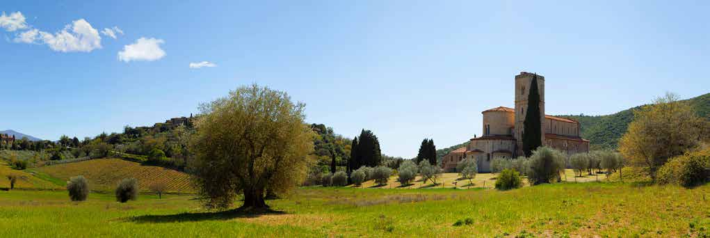 4AP6167 - Pangea Images - Abbazia di S. Antimo, Val d’Orcia, Tuscany