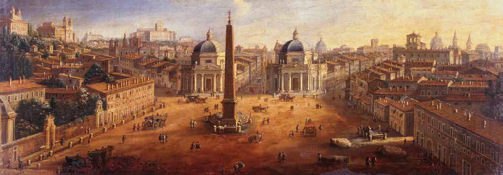 4VW1102 - GASPAR VAN WITTEL - Piazza del Popolo, Rome (detail)