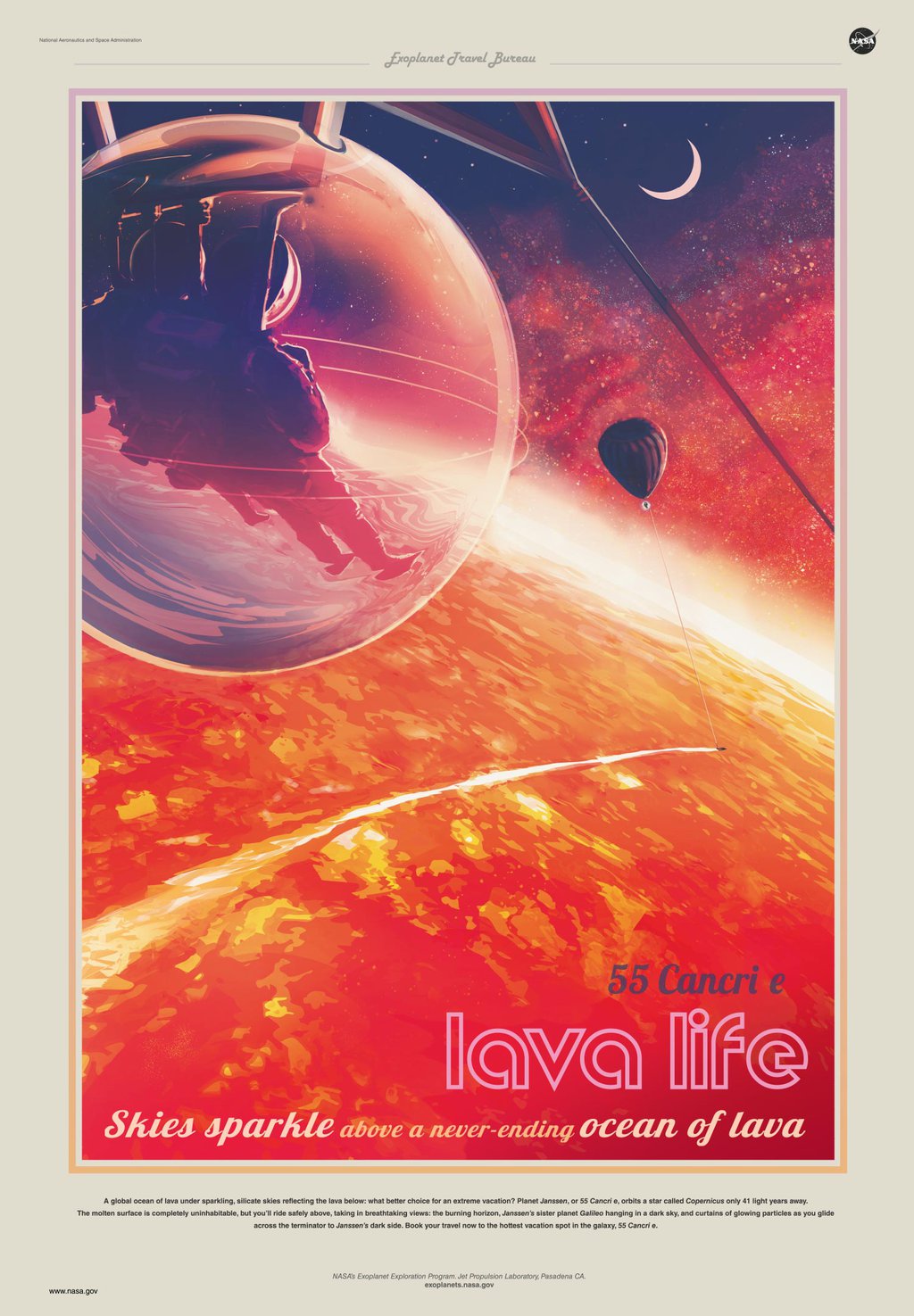NASA JPL Travel Poster - Visions of the Future Collection