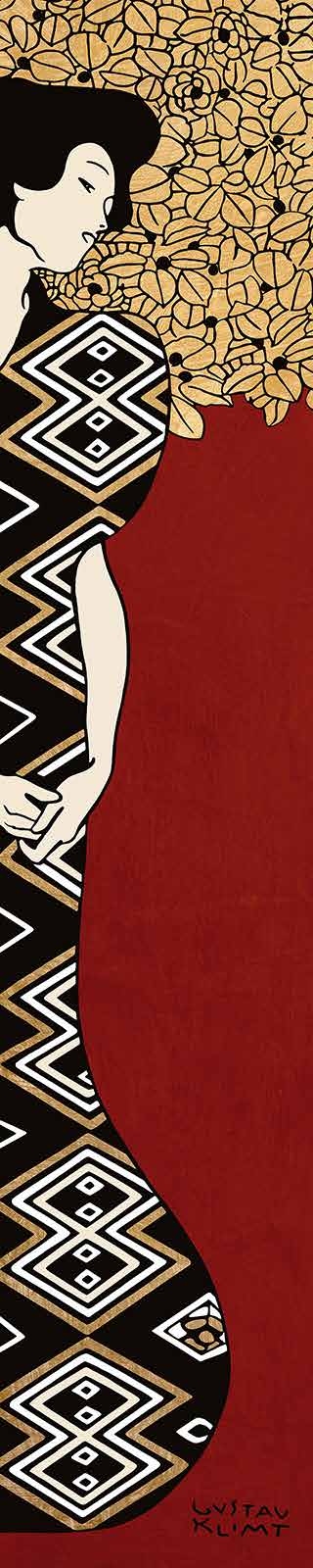 5GK4207 - Gustav Klimt - Woman and Tree I (Red)