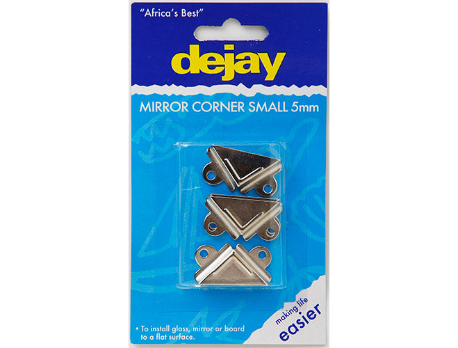 Dejay A669 – Mirror Corner NKL Plated SML 5MM P/4