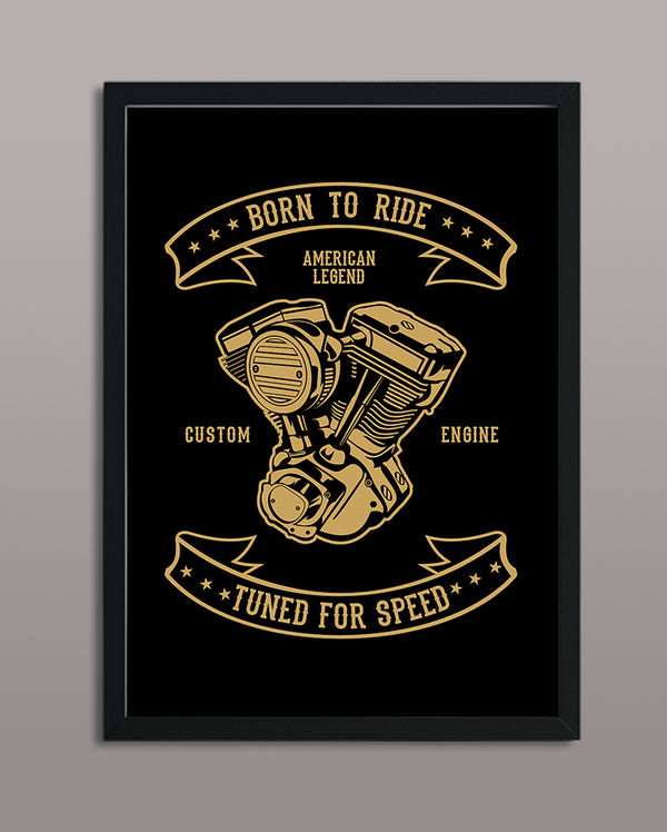 Born To Ride - PictureFramingStudio