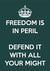 Freedom is in Peril