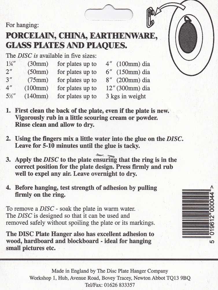 Original Disc Plate Hanger