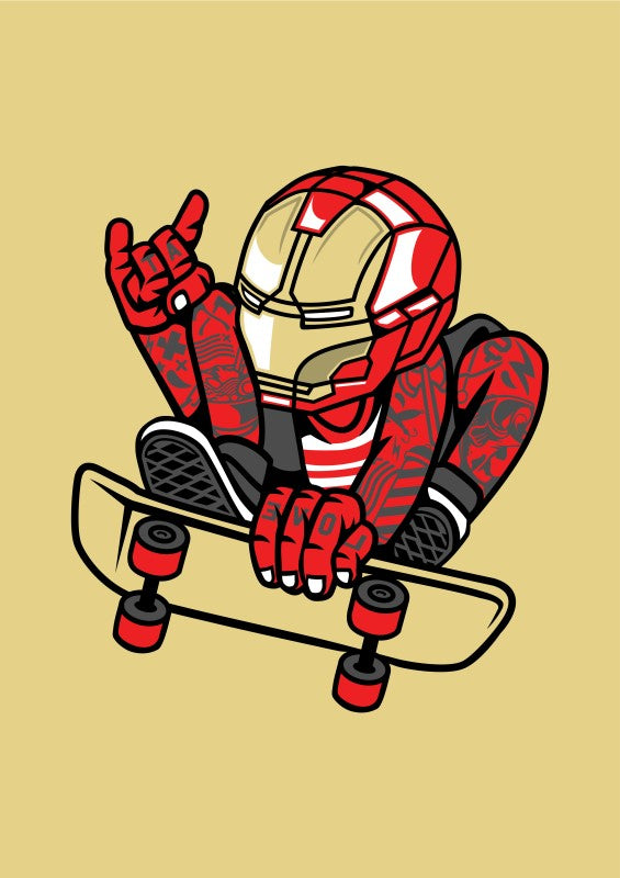 Iron Man Skateboard