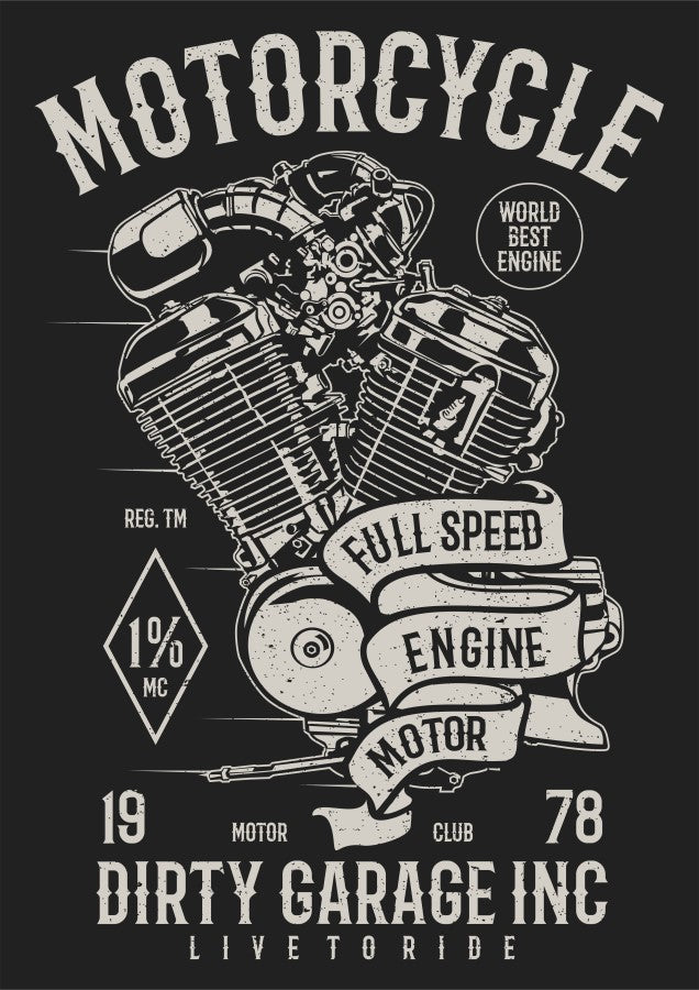Motorcycle Full speed Engine