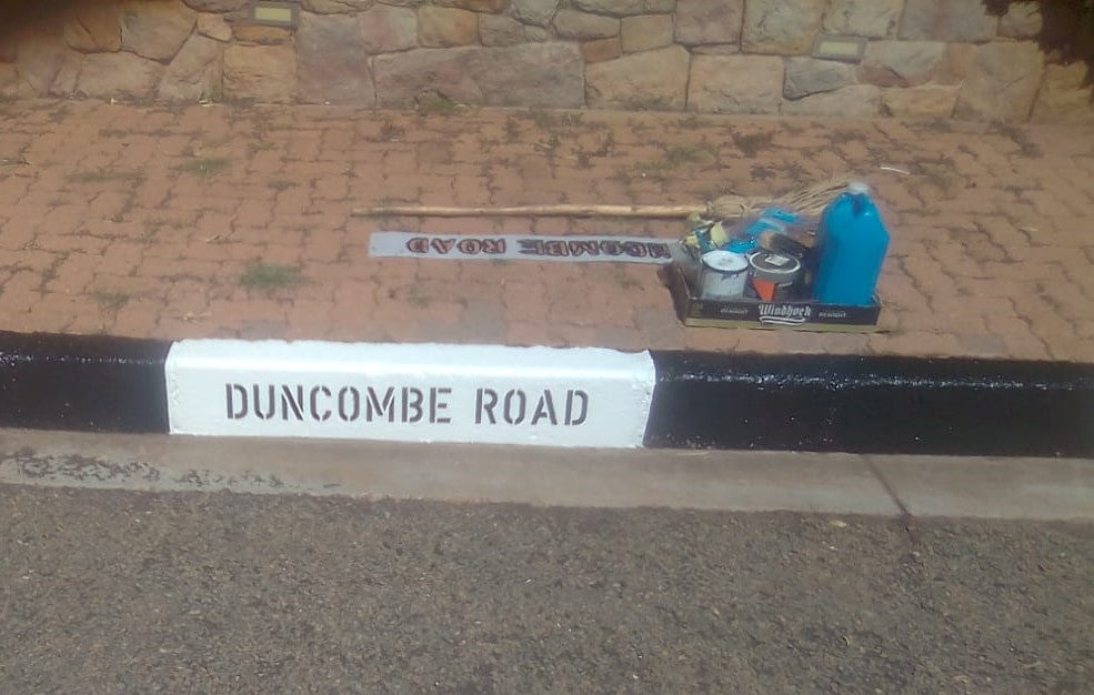 LASER CUT - KERB STONE STENCIL - ROAD MARKING STENCIL