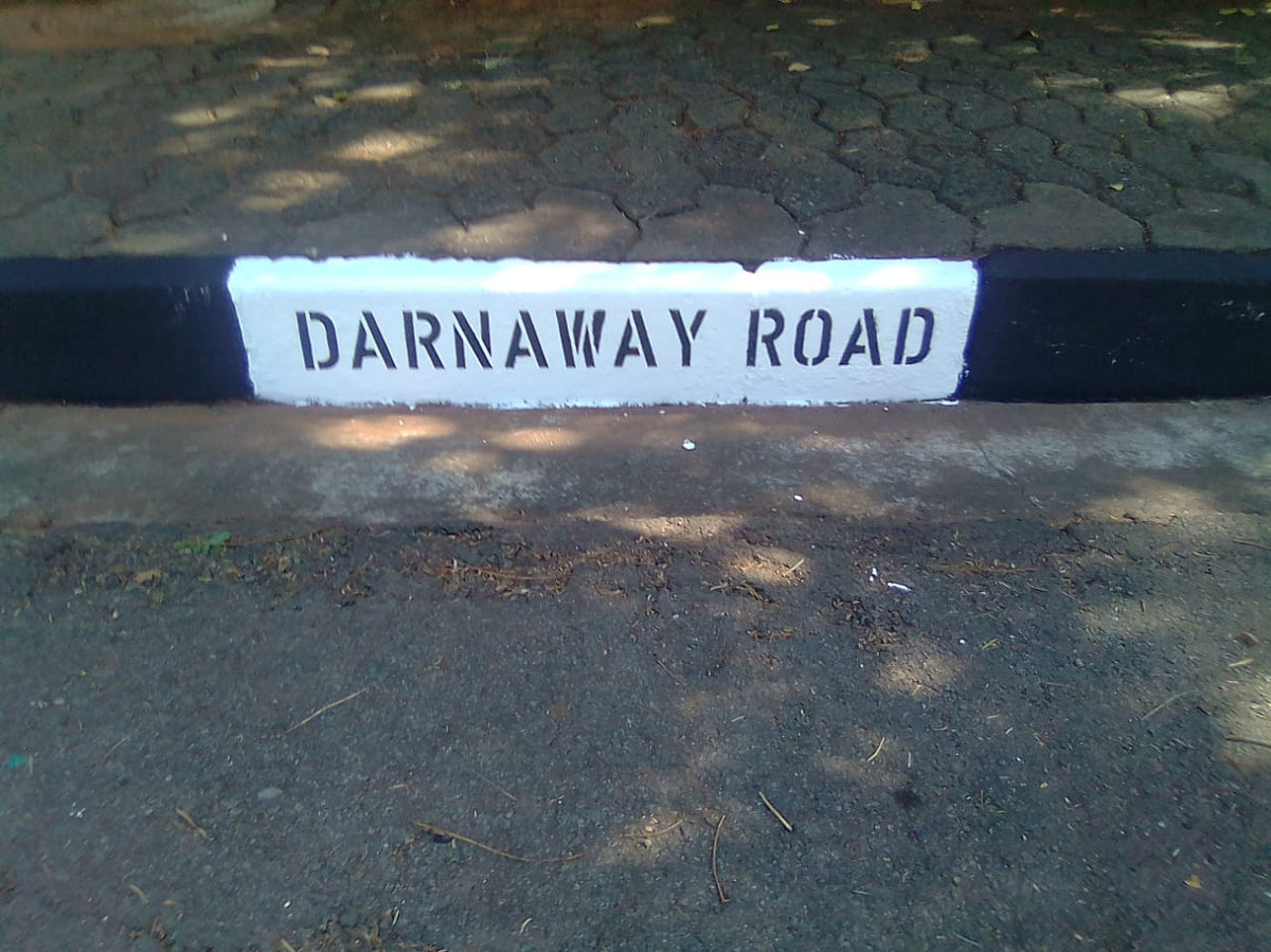 LASER CUT - KERB STONE STENCIL - ROAD MARKING STENCIL