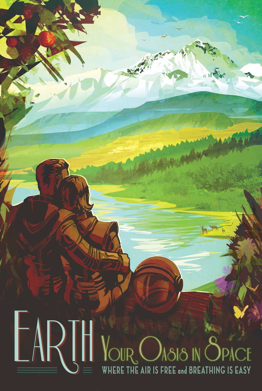 Earth - JPL Travel Poster - Visions of the Future Collection