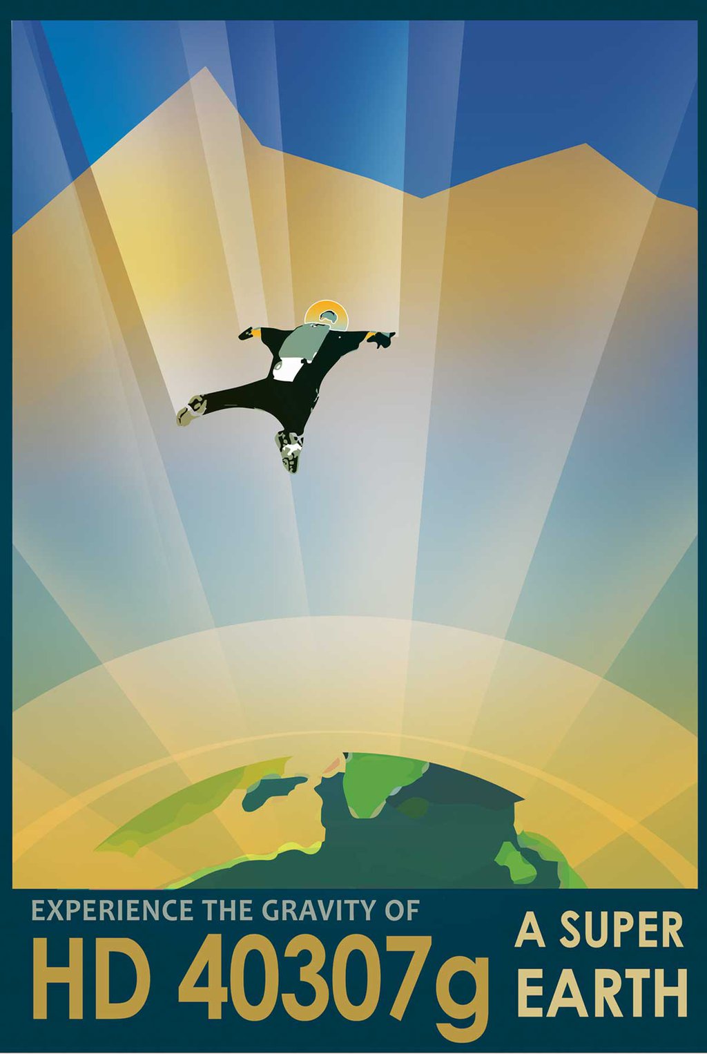 Super Earth - JPL Travel Poster - Visions of the Future Collection