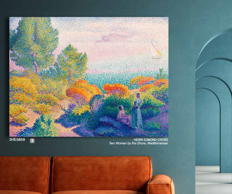 3HE5859 - Henri Edmond Cross - Two Women by the Shore, Mediterranean